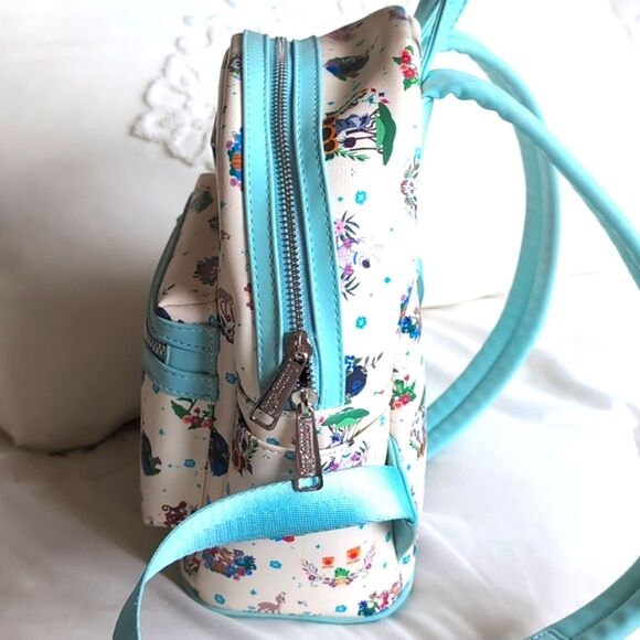 Disney Loungefly Princess Companions Mini Floral Backpack - Picture 5 of 17